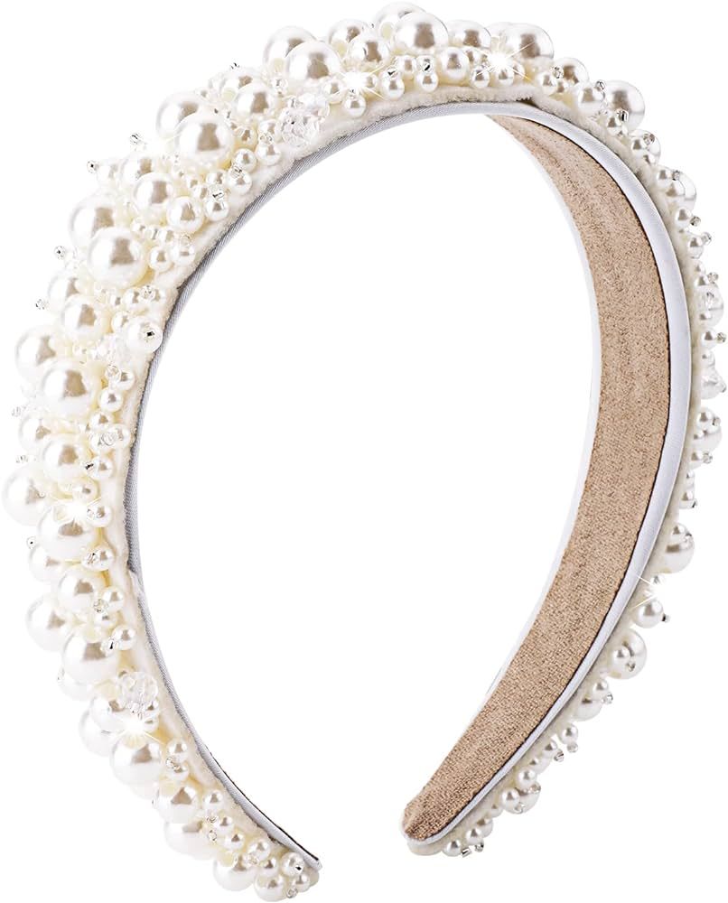 Pearl Headbands for Women White Bling… | Amazon (US)