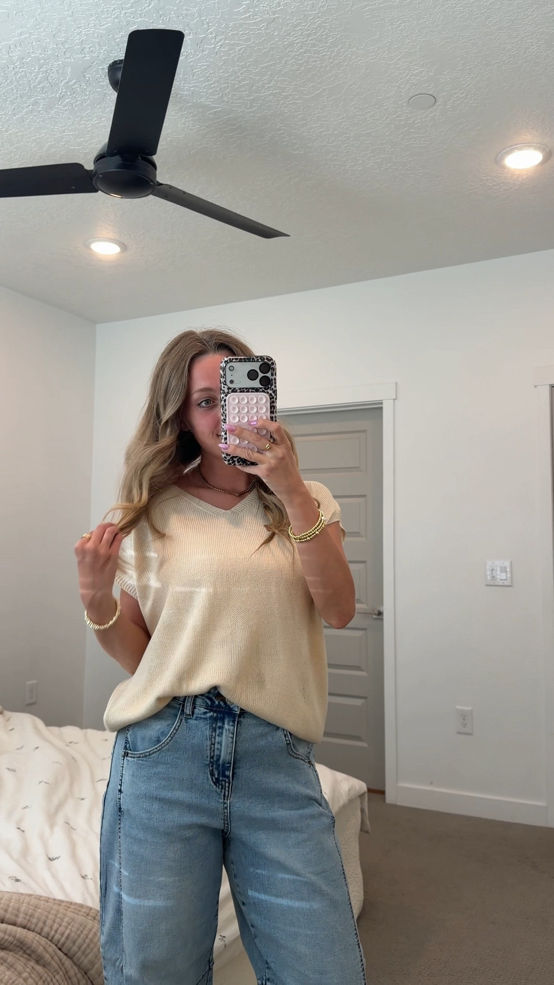 Spring ootd from Amazon! Wearing a small in everything! Love the barrel jeans, they’re so stretchy! 

#LTKPetite #LTKSeasonal #LTKootd