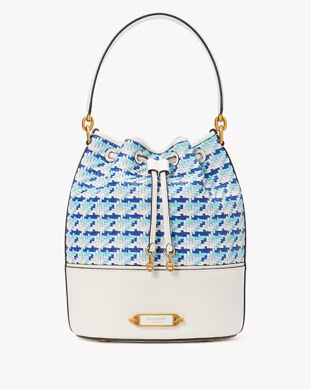 Gramercy Woven Medium Bucket Bag | Kate Spade (US)