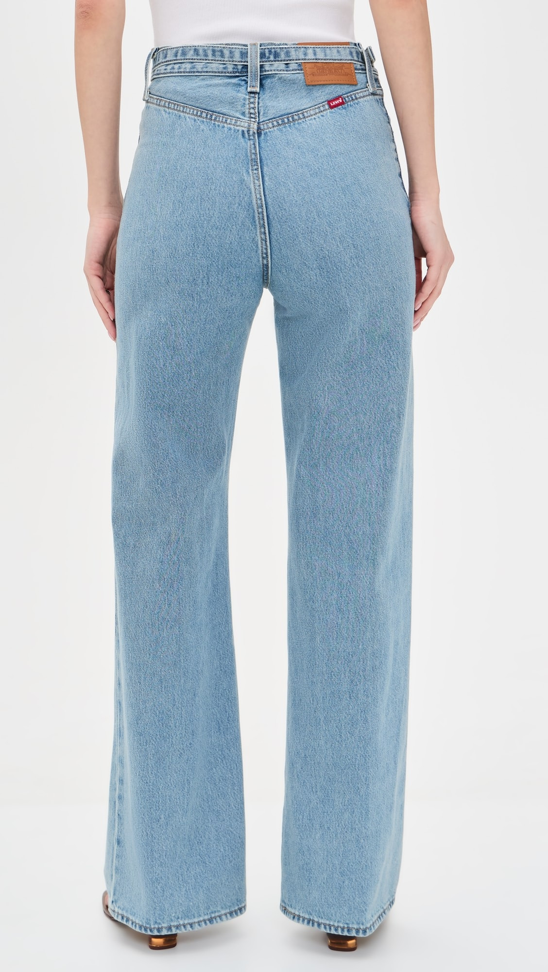 Ribcage Wide Leg Belted Jeans | Shopbop