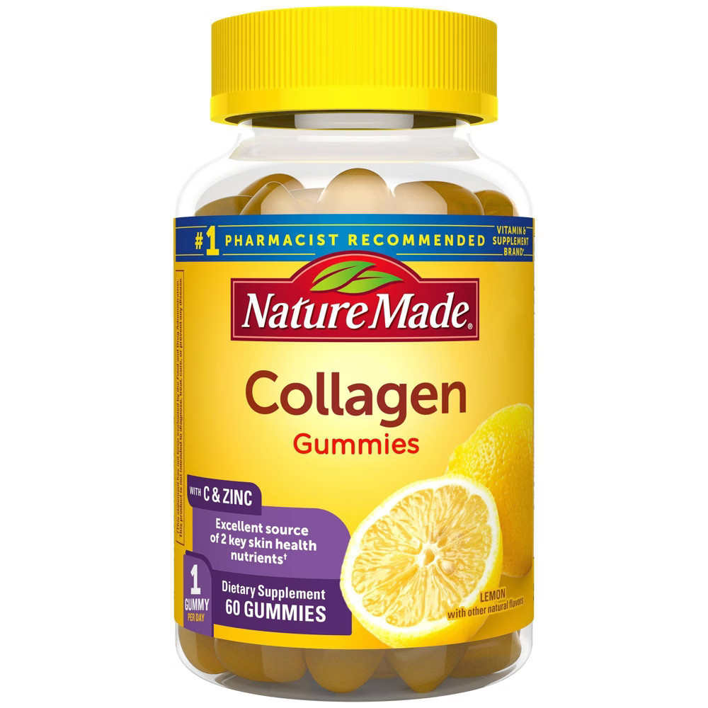 Nature Made Hydrolyzed Collagen Supplement Gummies with Vitamin C, Biotin & Zinc - 60ct | Target