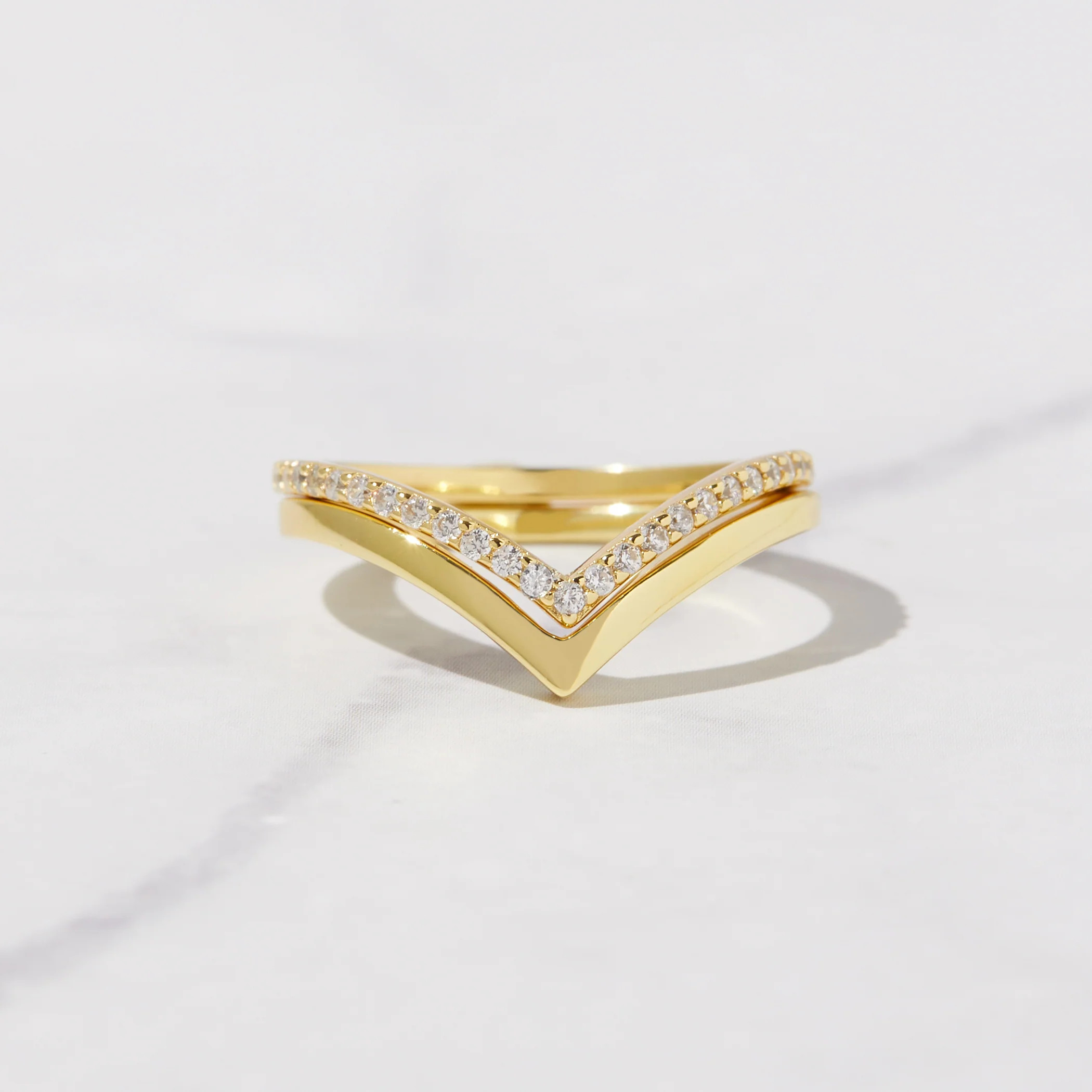 Chevron Ring Set | Sami Jewels