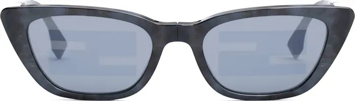 The Fendi Baguette Anniversary 53mm Cat Eye Sunglasses | Nordstrom