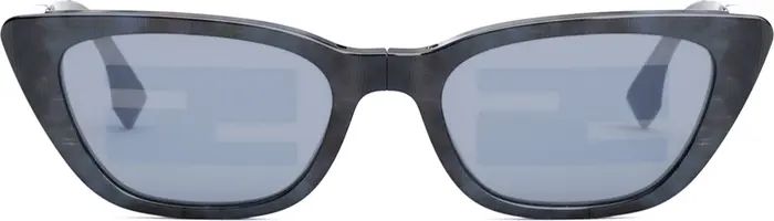 The Fendi Baguette Anniversary 53mm Cat Eye Sunglasses | Nordstrom