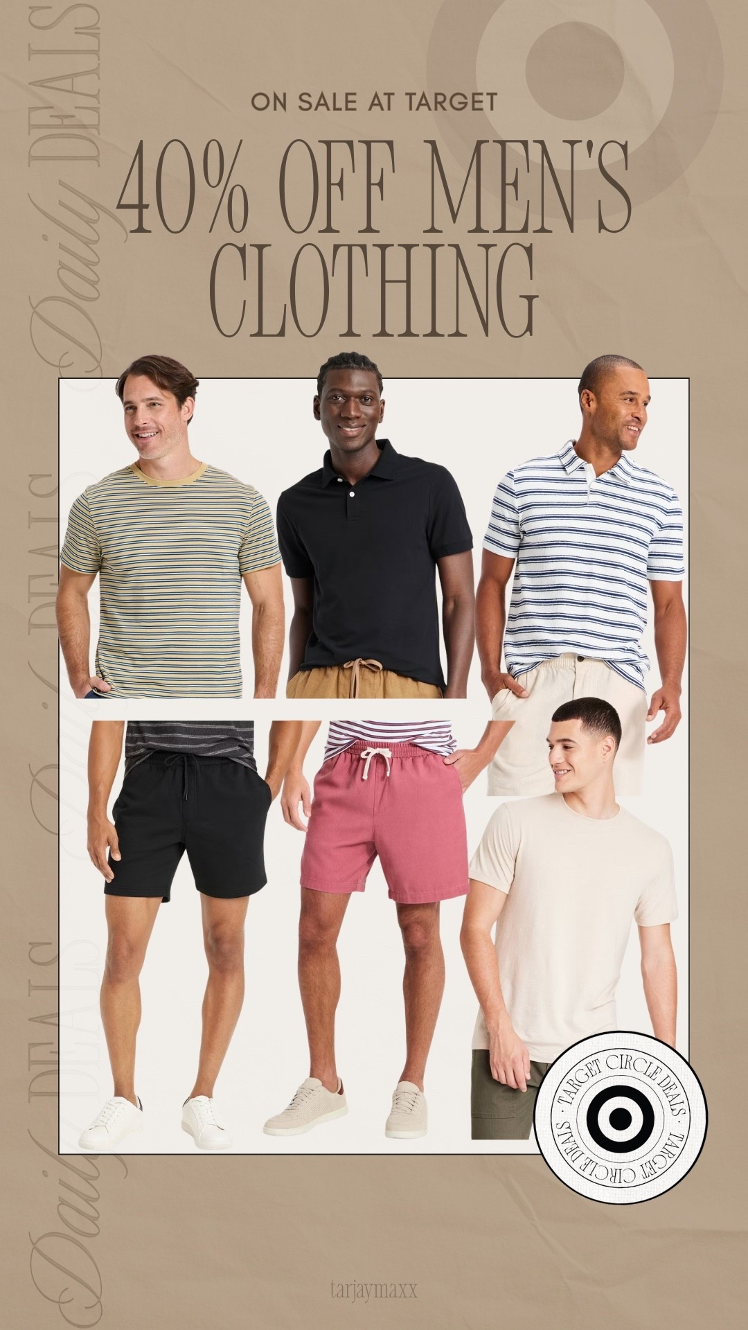 40% off men’s clothing at Target 👏 If your man could use a summer wardrobe refresh, now’s the time to grab polos, tees, shorts, and everyday basics for less. These are the kinds of pieces he’ll wear on repeat all season long.

wedding guest dress summer, summer outfits, summer dresses, fathers day gift guide, work outfits, travel outfits, mens fashion, mens clothing, target deals, target circle week, summer essentials, casual outfits, boyfriend finds, mens style, fathers day gifts, deal alert

#LTKMens #LTKootd