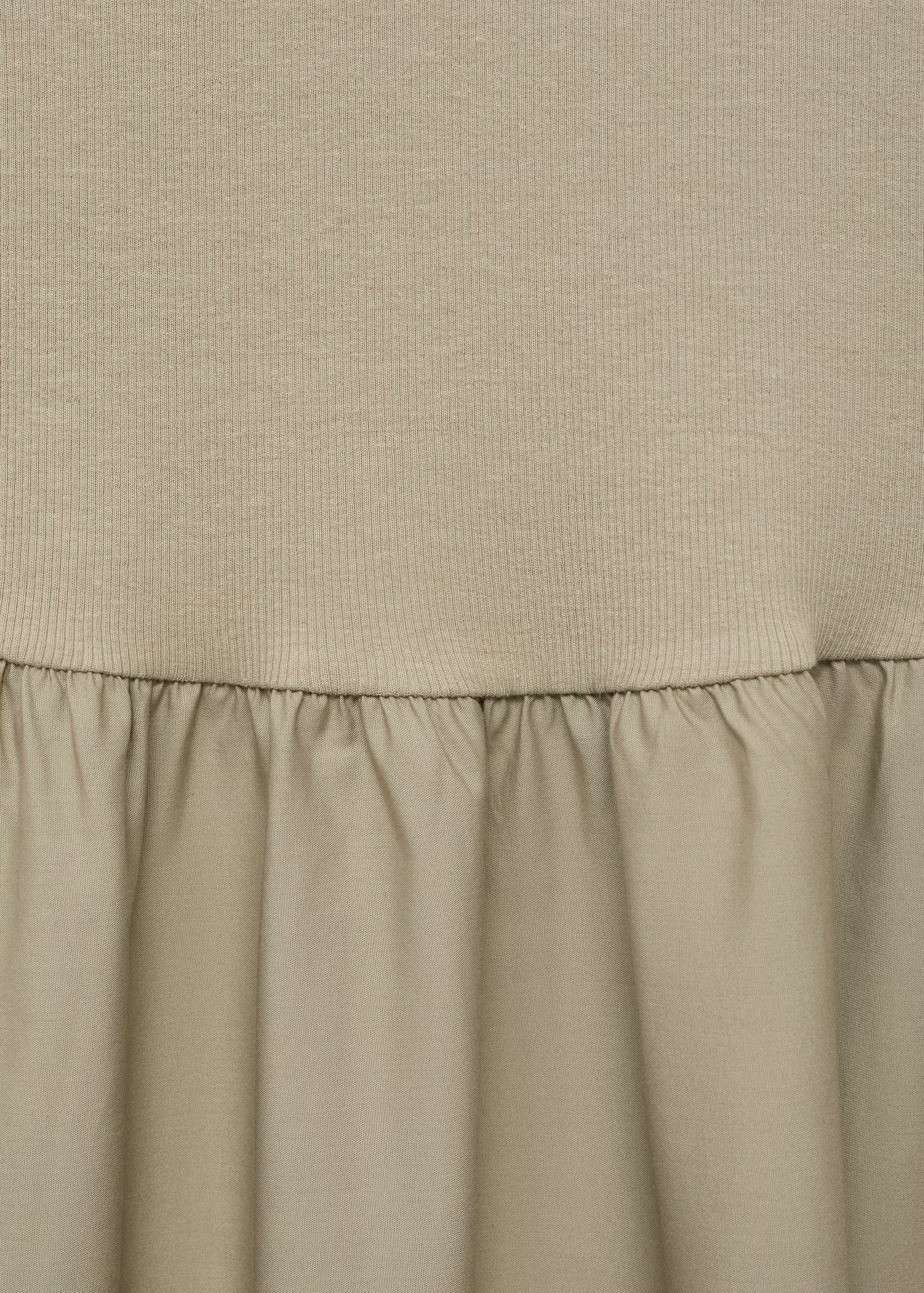 Flared dress in combined fabric - Women | MANGO USA | Mango (US/MX/AU)