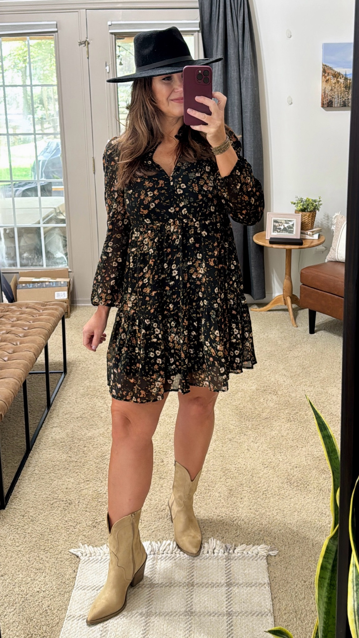 Faux suede Cowboy Boots fit TTS with cushion insole - very comfortable! 
Fall Family Photos
Fall fashion 
Western style
Cowboy boots
Boho hat 


#LTKMidsize #LTKShoeCrush #LTKxPrimeDay