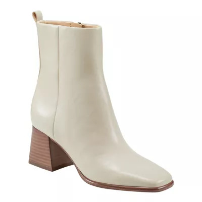 Marc Fisher LTD Women's Floria Square Toe Dress Booties, Ivory, 7.5M | Belk
