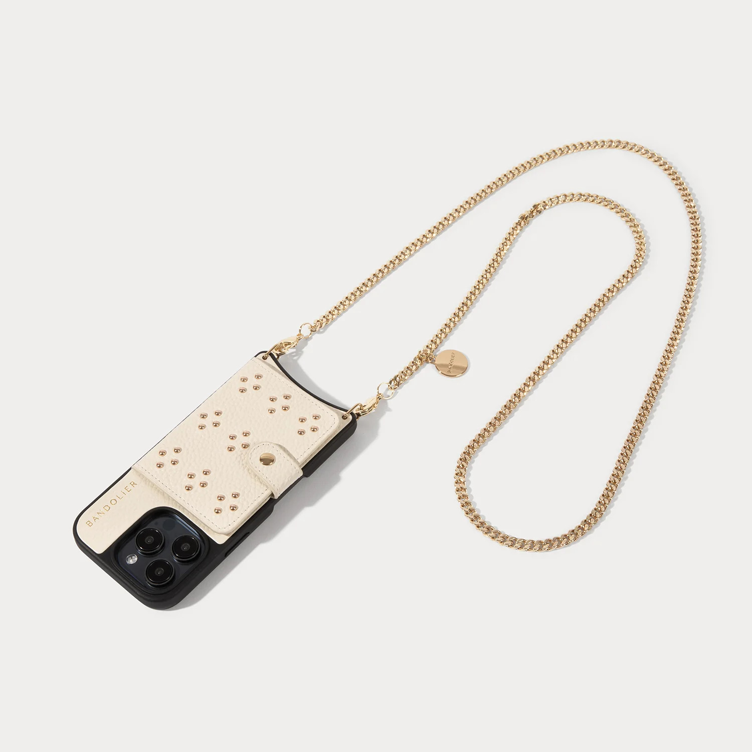 Mona MagSafe Charging Crossbody Bandolier - Ivory/Gold | Bandolier