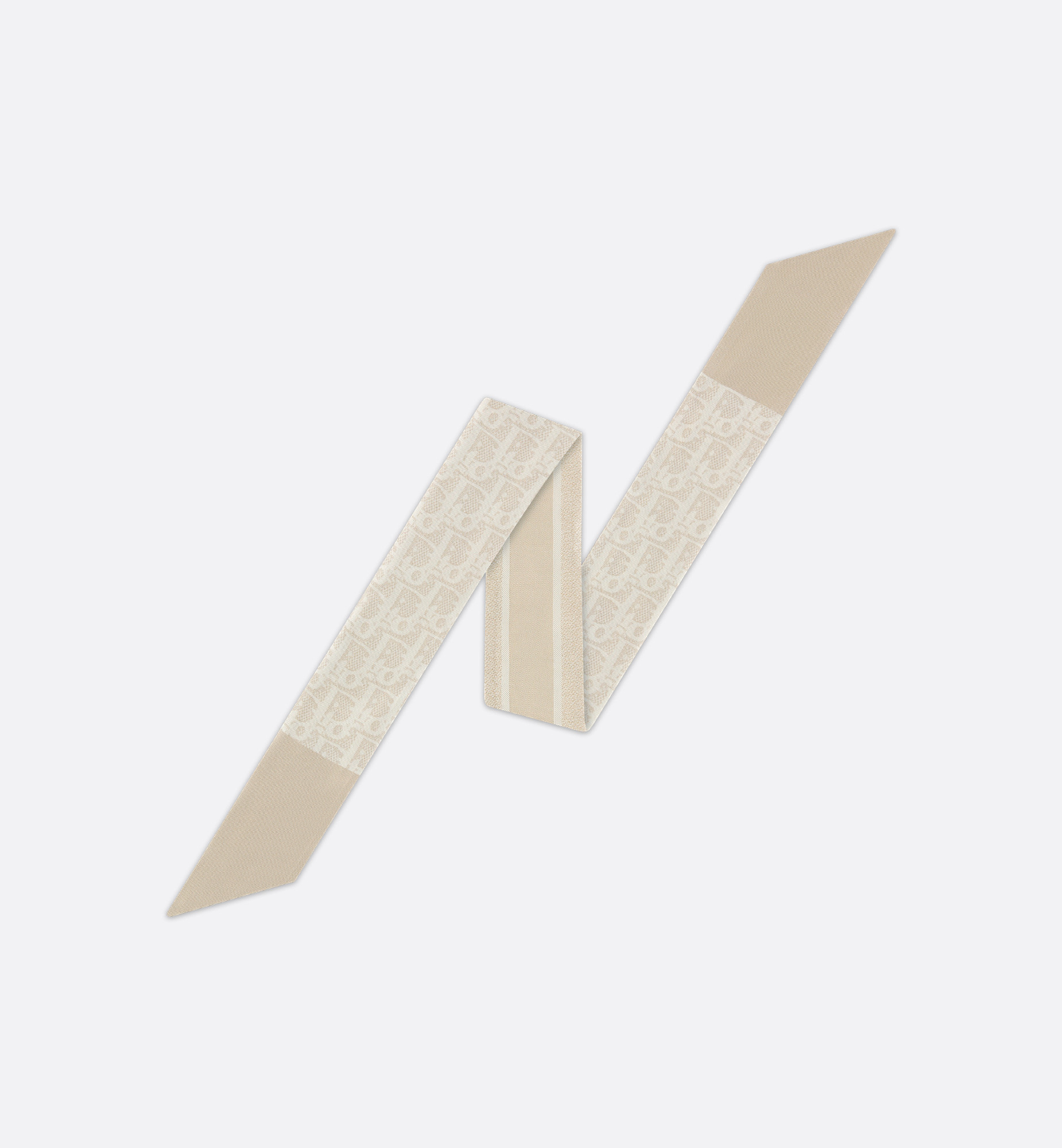 Dior Oblique Natte Mitzah Scarf Hazelnut Silk Twill | DIOR | Christian Dior Parfums UK