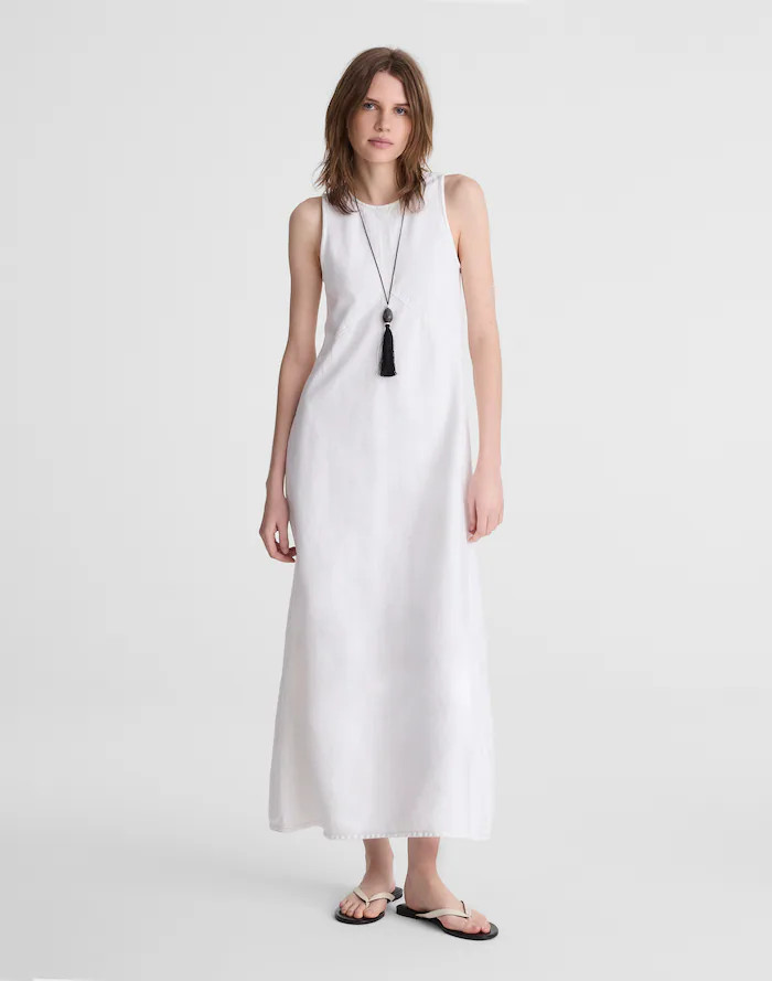 Denim Seamed Maxi Dress | Madewell