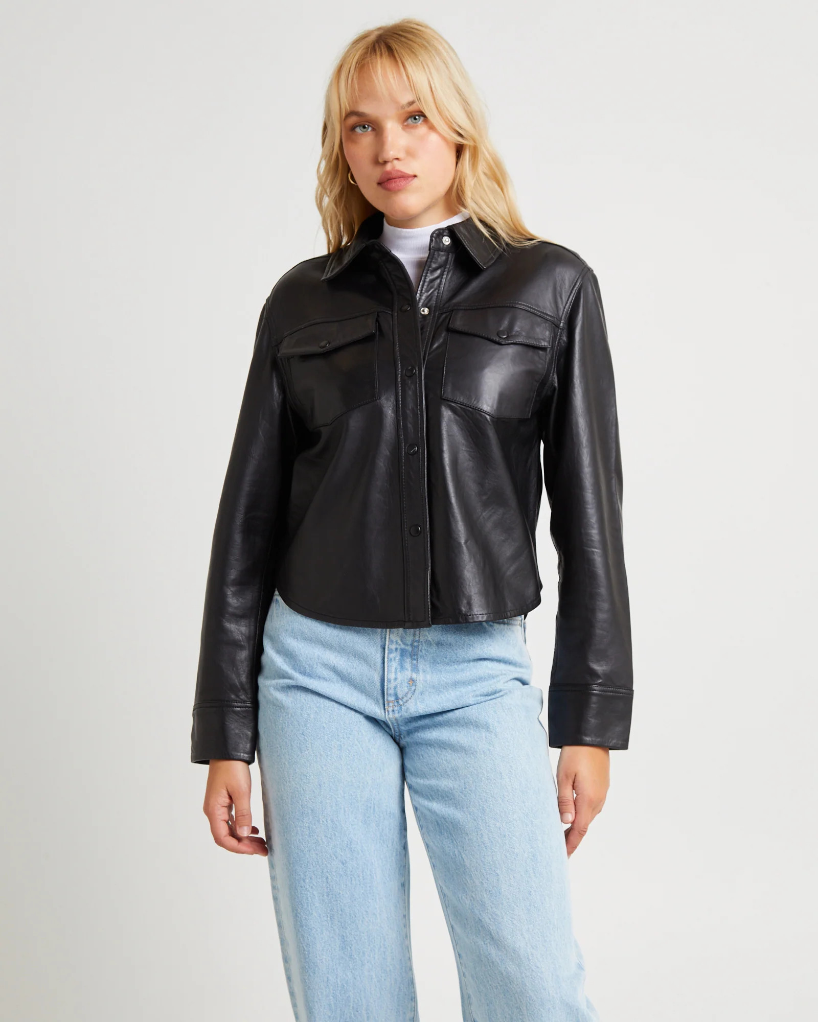 Eva Leather Long Sleeve Shirt | General Pants
