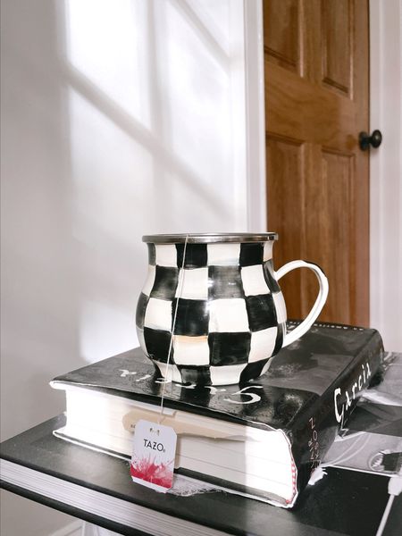 MacKenzie-Childs Courtly Check Mug, black and white, neutrals, coffee + tea, kitchen, for the home, gift ideas, Christmas, enamel mug, hot chocolate, hand painted 

#LTKGiftGuide #LTKunder100 #LTKhome