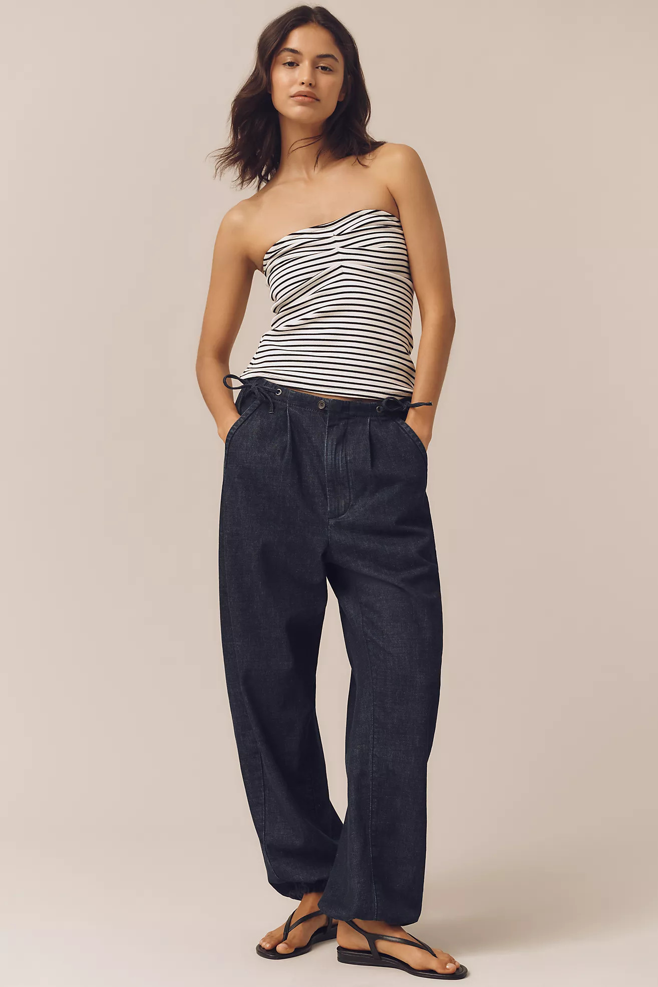Pilcro Mid-Rise Pull-On Jogger Jeans | Anthropologie (US)