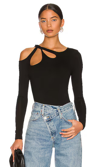 Yesenia Twist Bodysuit in Black | Revolve Clothing (Global)