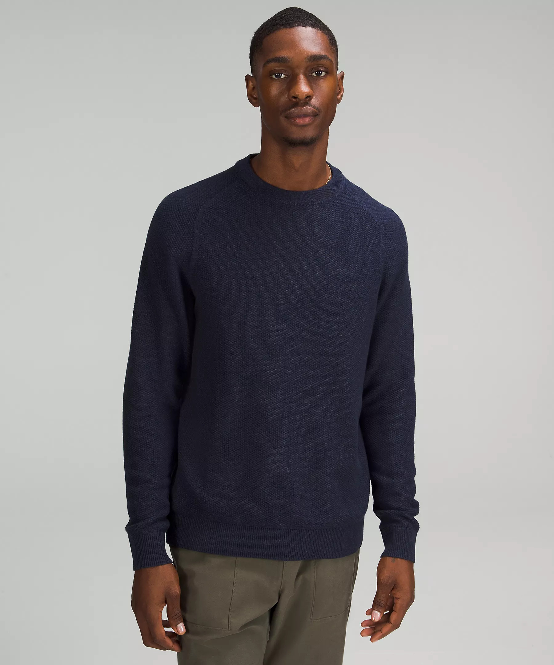 Textured Knit Crewneck Sweater | Men's Hoodies & Sweatshirts | lululemon | Lululemon (US)