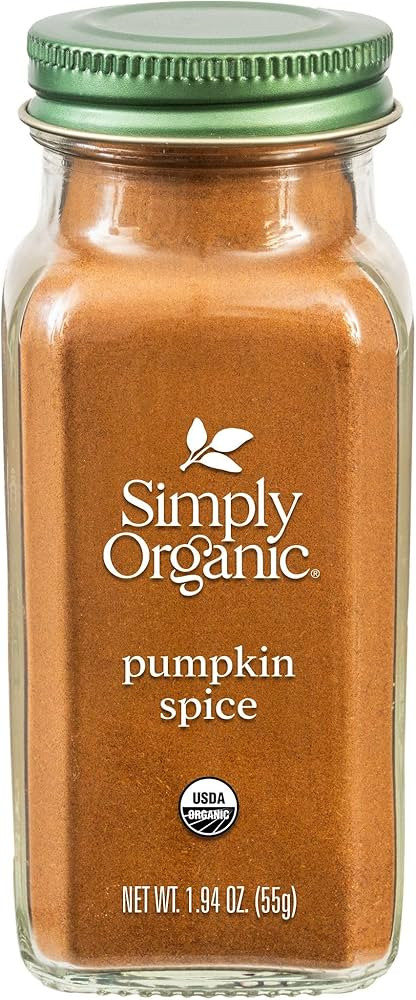 Simply Organic Pumpkin Spice, 1.94-Ounce Jar, Organic Nutmeg, Cloves, Ginger & Cinnamon, Enhances... | Amazon (US)