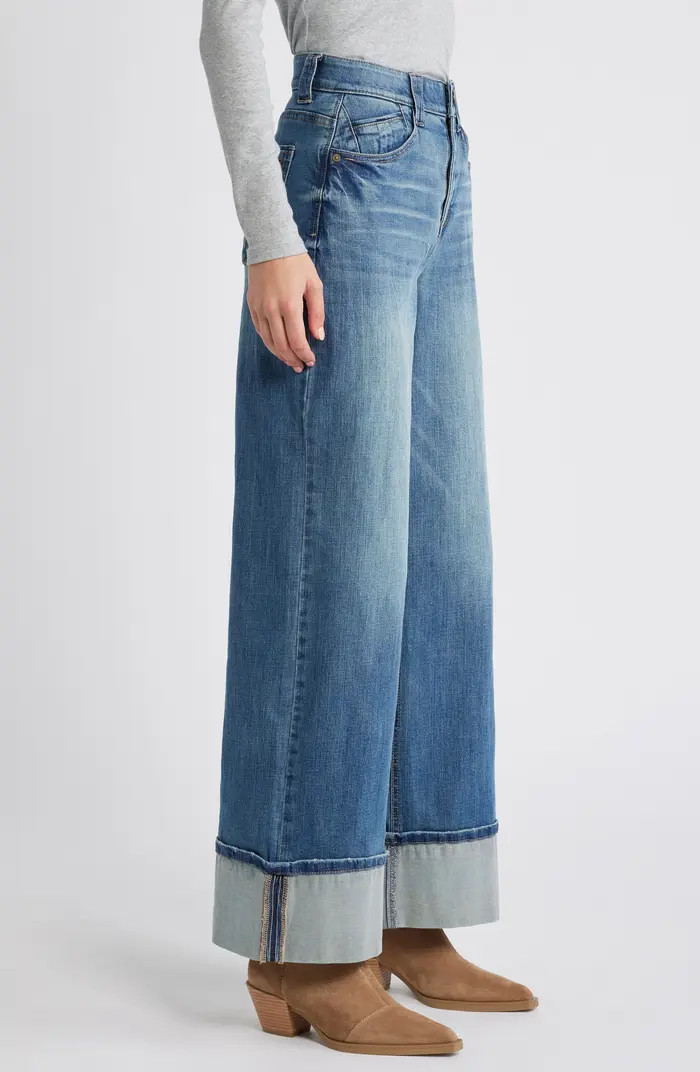 'Ab'Solution Skyrise Wide Leg Jeans | Nordstrom