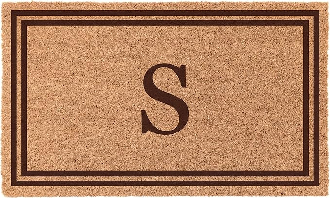 Personalized Porch Mat Outdoor with Custom Monogram - Made in USA, Fall Door Mat Has Tough Coir B... | Amazon (US)