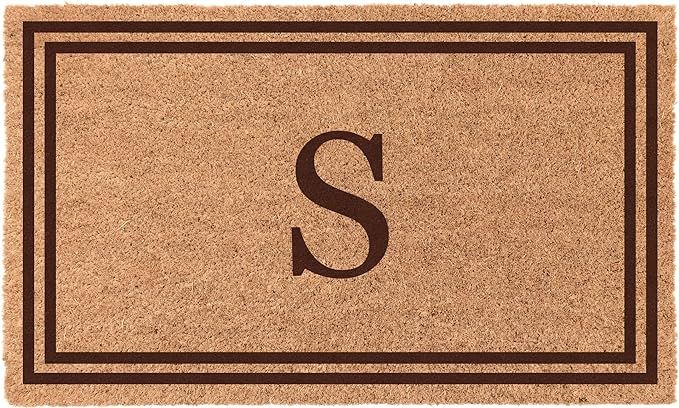 Personalized Porch Mat Outdoor with Custom Monogram - Made in USA, Fall Door Mat Has Tough Coir B... | Amazon (US)