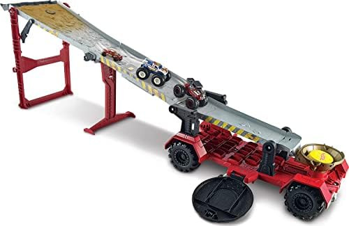 ​Hot Wheels Monster Truck Downhill Race & Go Track Set, Includes Hot Wheels Monster Truck and Hot Wh | Amazon (US)