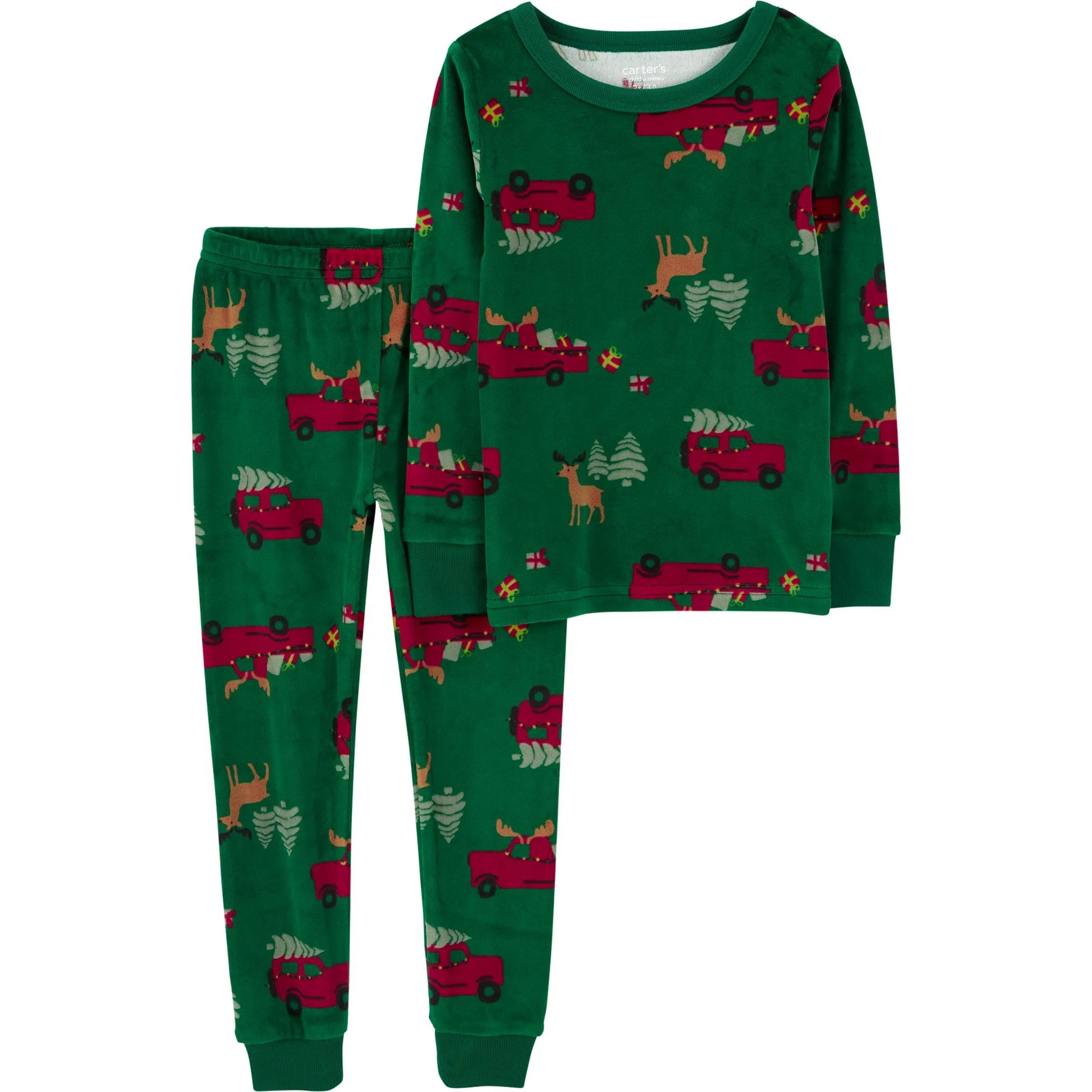 Carter's Child of Mine Toddler Holiday Cozy Pajama Set, 2-Piece, Sizes 12M-5T | Walmart (US)