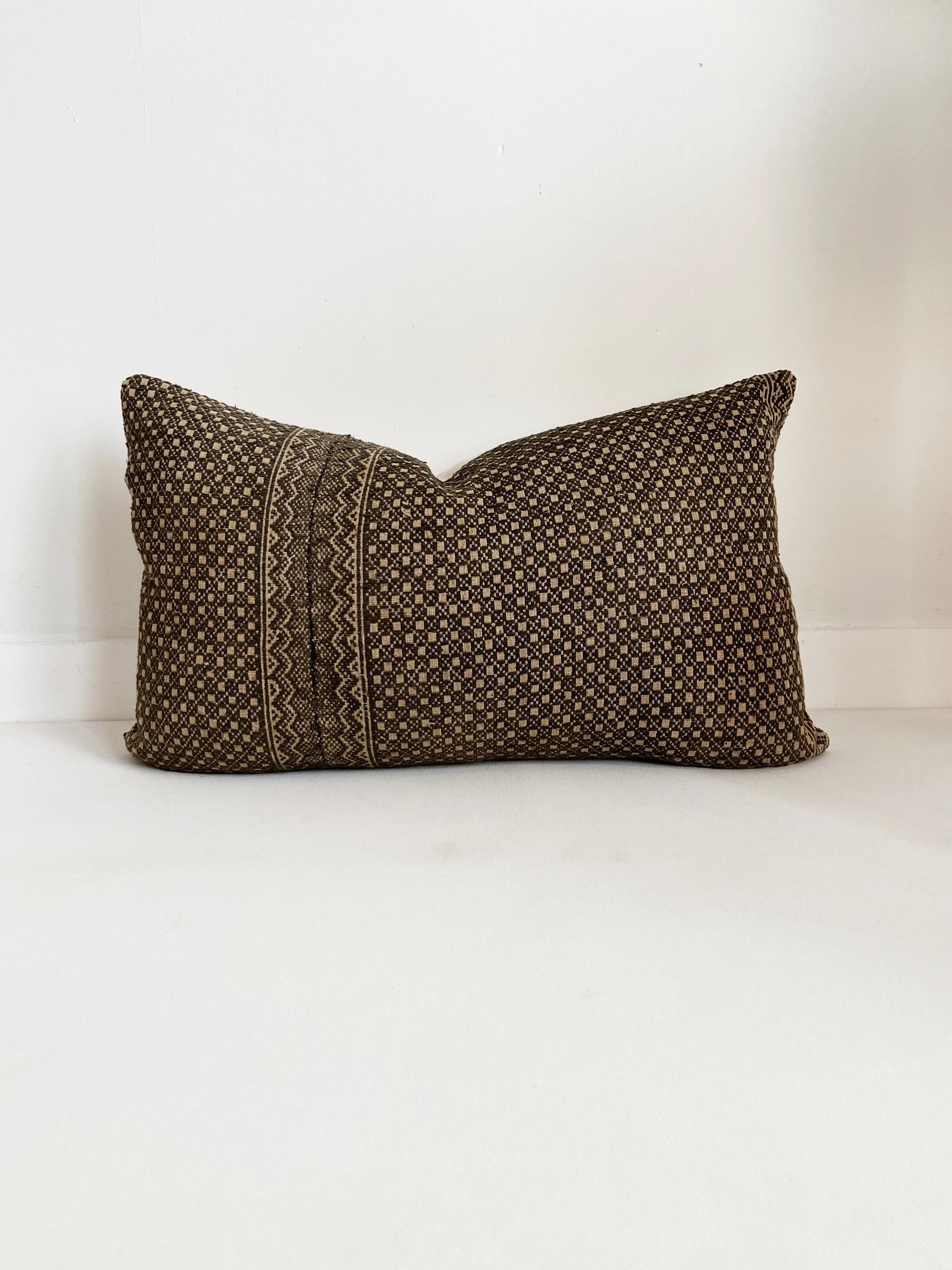 Chinese Wedding Blanket Pillow Cover, Embroidered, Lumbar, Brown and Tan | Etsy (US)