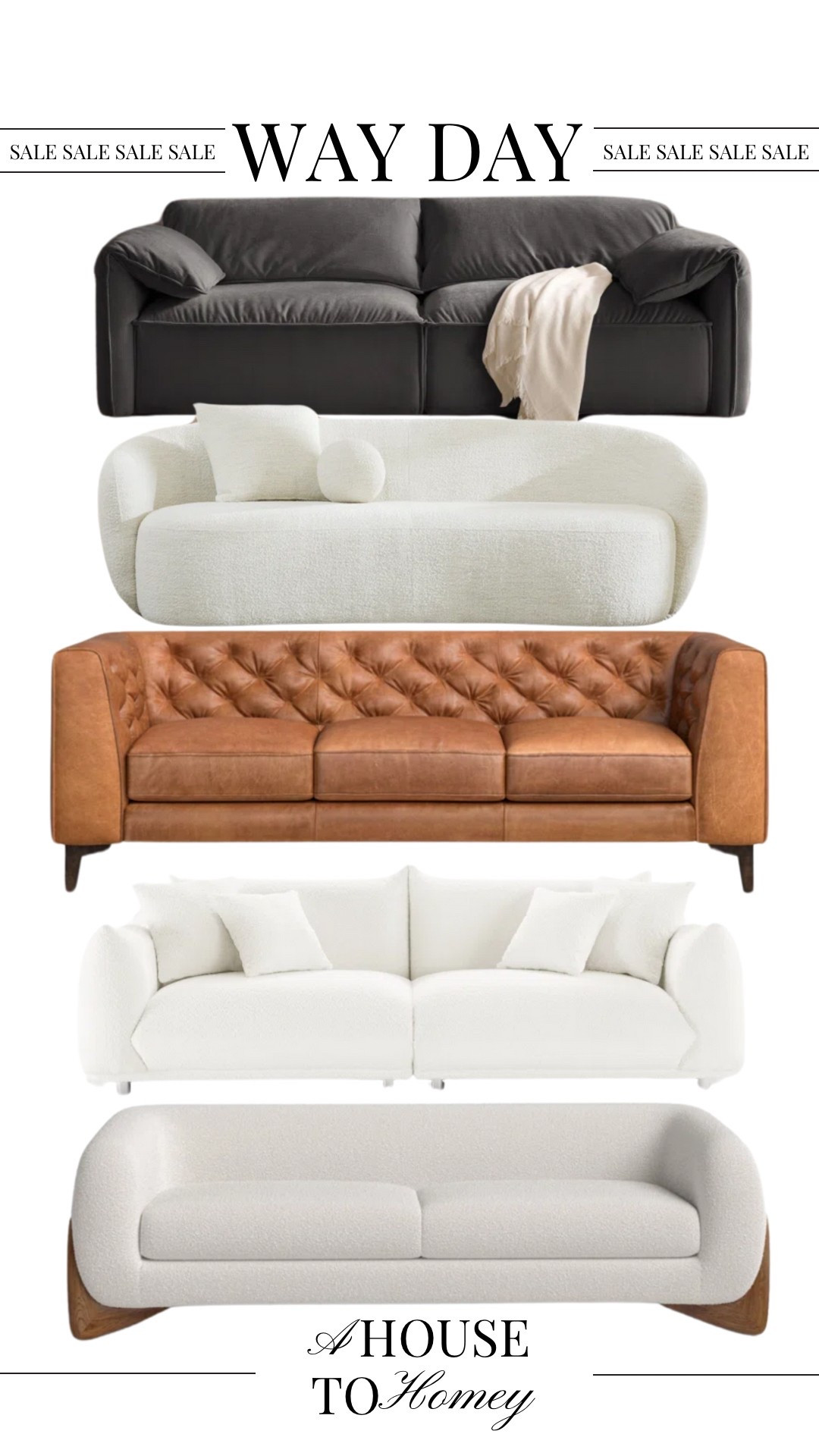 Wayfair sofas all on sale!!

Wayfair sale
Way day
Wayday
Way day sale
Wayfair furniture
White sofa
Leather sofa
Boucle sofa
Grey sofa
Dark grey sofa 
Sofas on sale
Couches on sale

#LTKSaleAlert #LTKHome