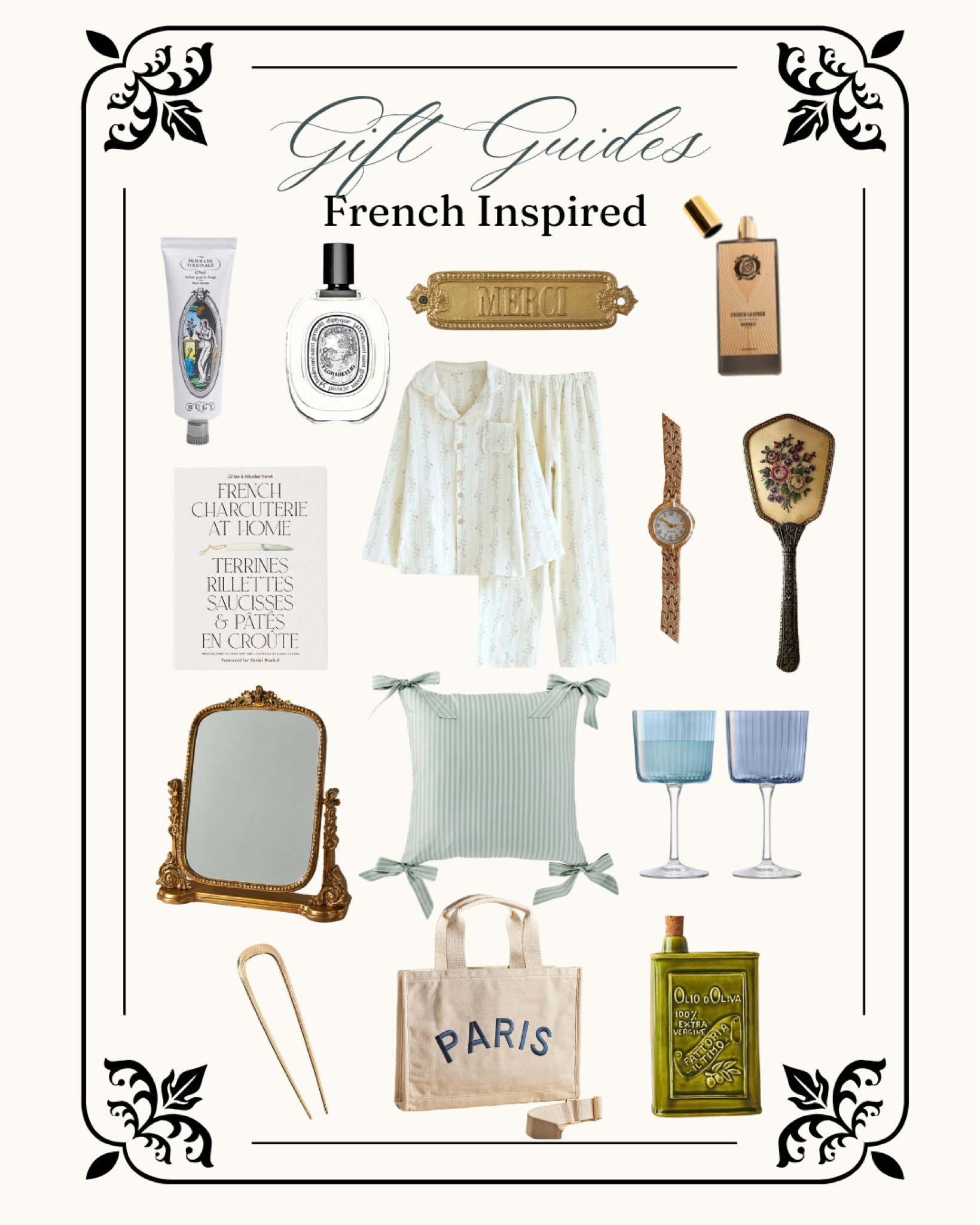 The Ultimate French-Inspired Christmas Gift Guide for Women & Girls 
——————-
Bonjour, gift givers! This season, bring a touch of Paris to your holiday shopping with a gift guide packed with chic, timeless pieces inspired by the effortless elegance of French style. Perfect for the fashion-forward women and girls in your life, this guide is filled with curated items that evoke the allure of Paris and a classic French lifestyle.

#LTKHoliday #LTKGiftGuide #LTKHome