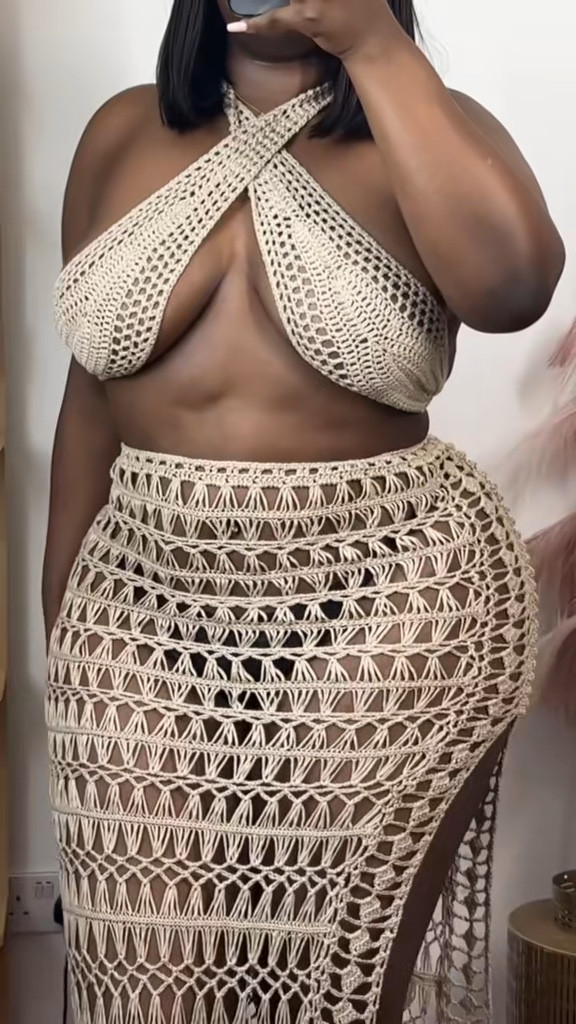 Pretty little thing crochet Beach wear 

#LTKswim #LTKtravel #LTKcurves