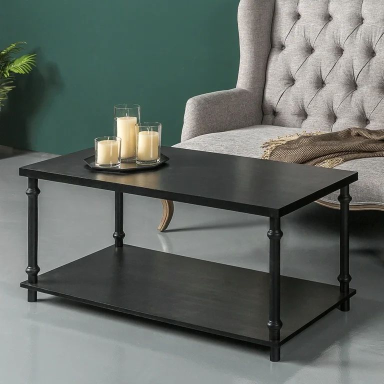 Zinus Tanqiu Easy Assemble Two-Tier Rectangle Coffee Table | Walmart (US)