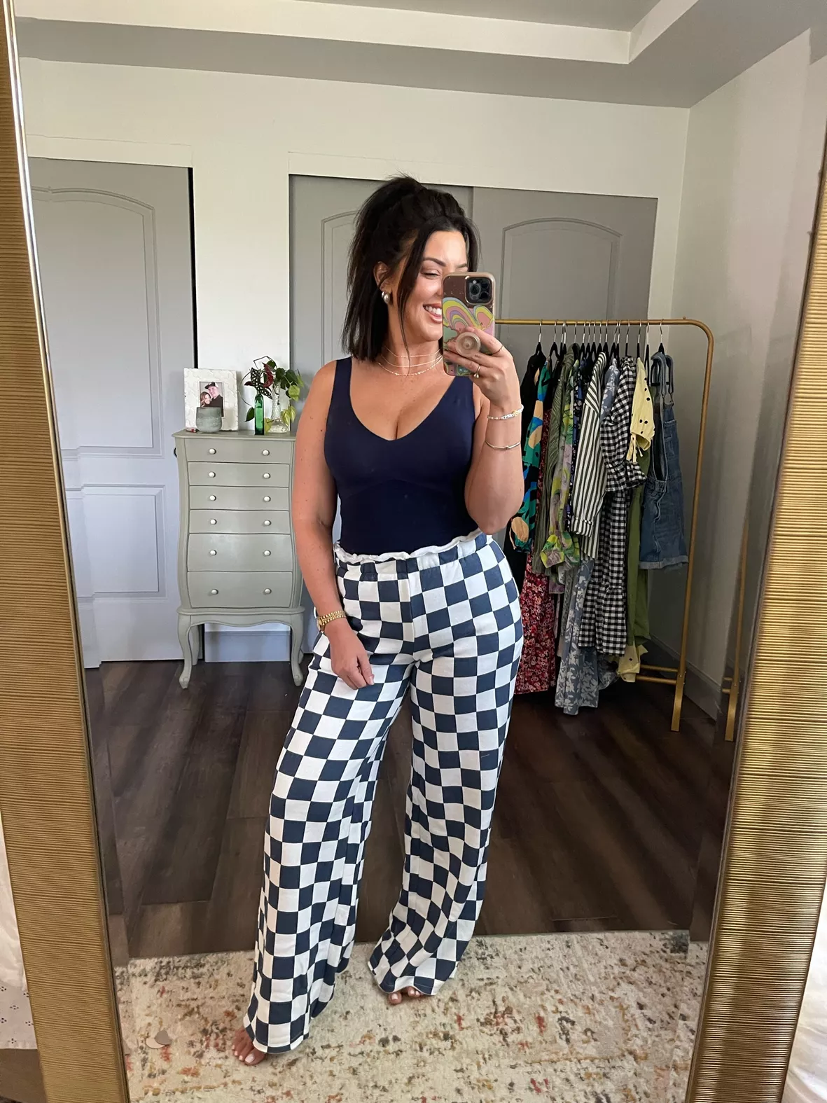 Women's Checkered Graphic Wide Leg … curated on LTK