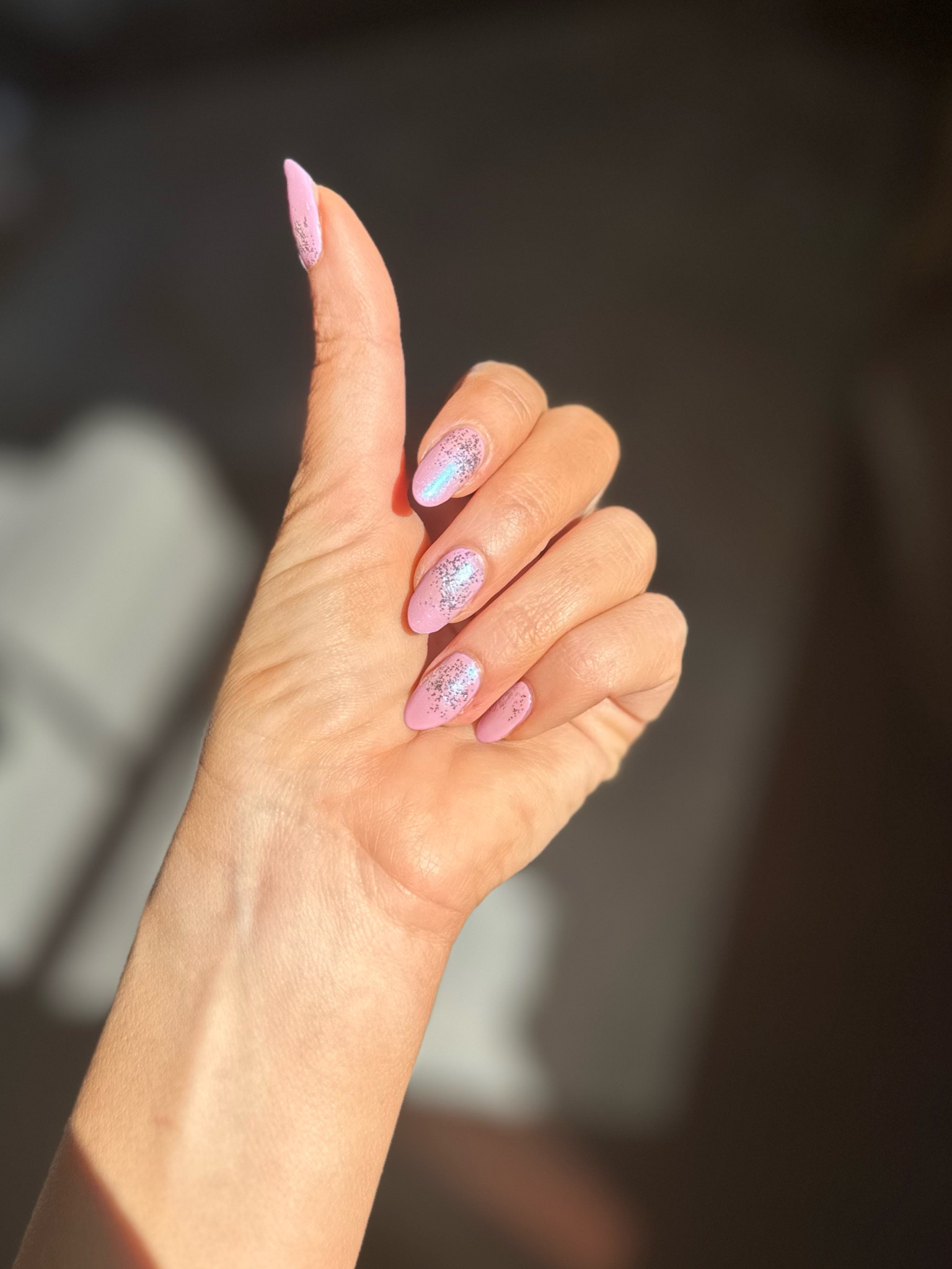 holographic lilac with silver glitter for NYE 🪩 

#LTKbeauty #LTKHoliday #LTKSeasonal