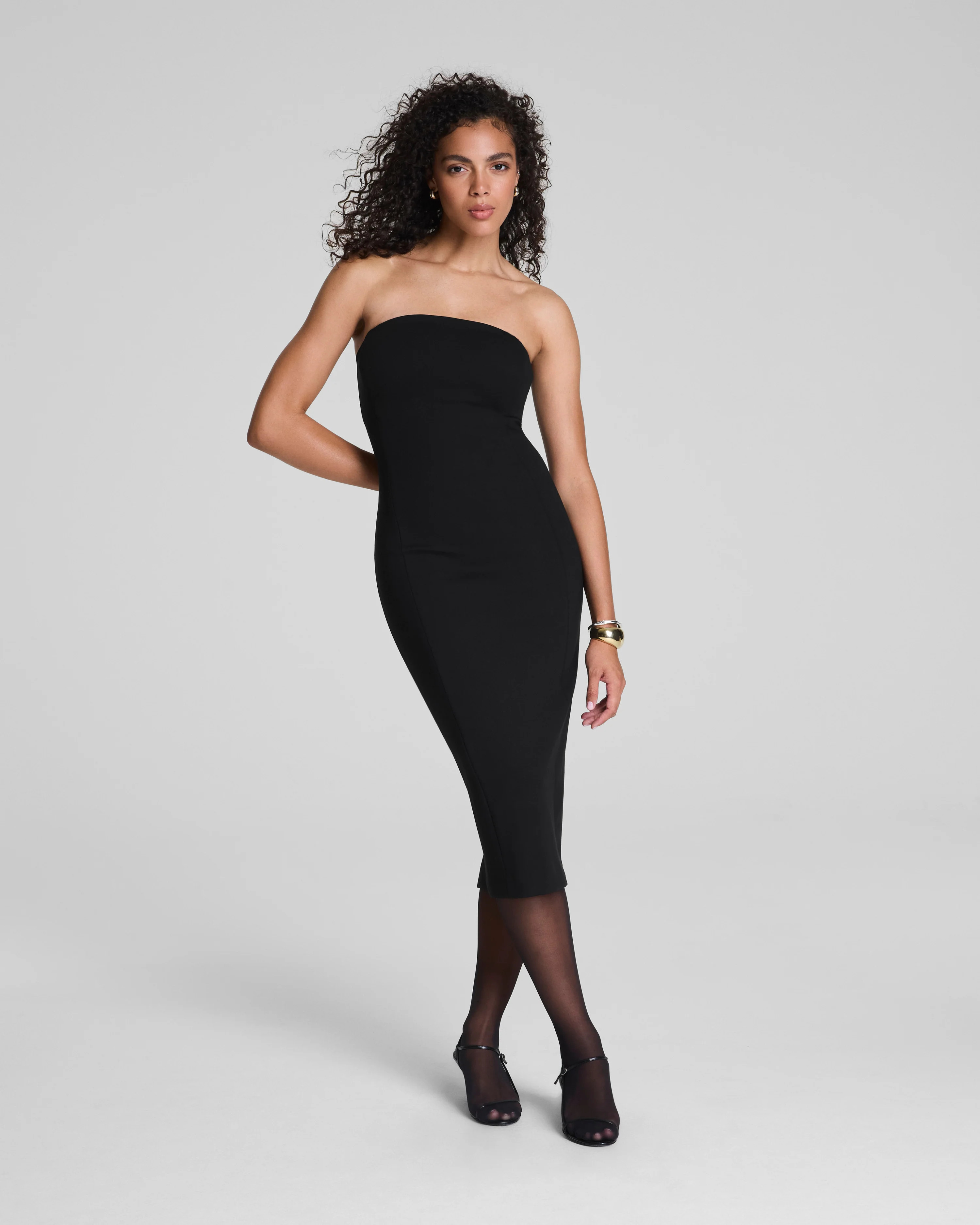 Ponte Strapless Midi Dress | Spanx