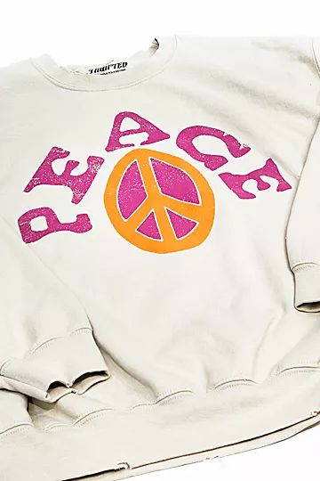 Hatch General Store Distressed Peace Sweatshirt | Free People (Global - UK&FR Excluded)