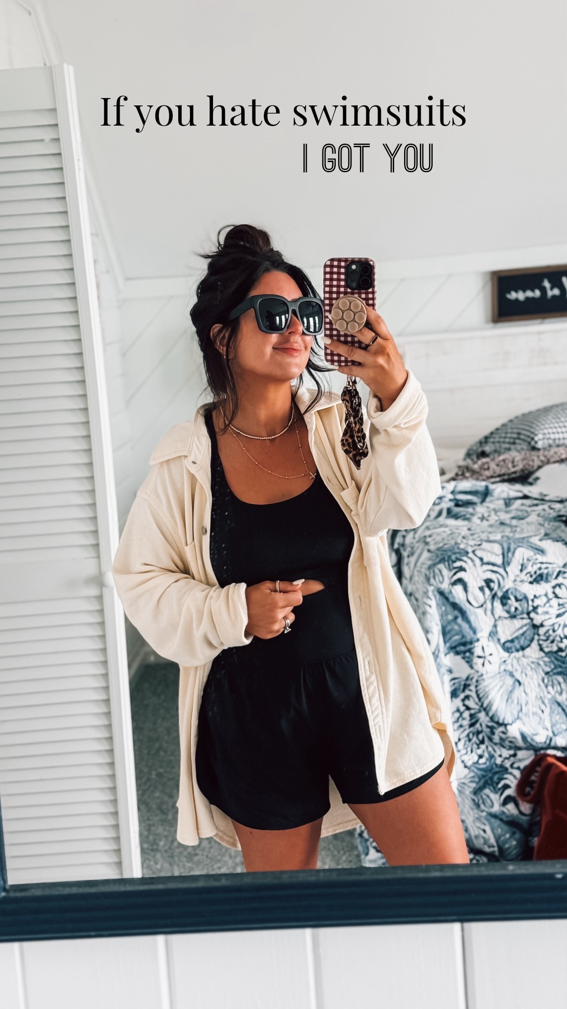 If you don’t like swimsuits these are the best one piece apparel for you. These are more of a workout set too then built-in shorts with a phone pocket. I love them so much. Had it for several years have it in multiple colors and they’ll completely confident on the beach wearing this instead of a bathing suit. Travel and resort wear. Casual travel outfit ￼

#LTKTravel #LTKSpringSale #LTKootd