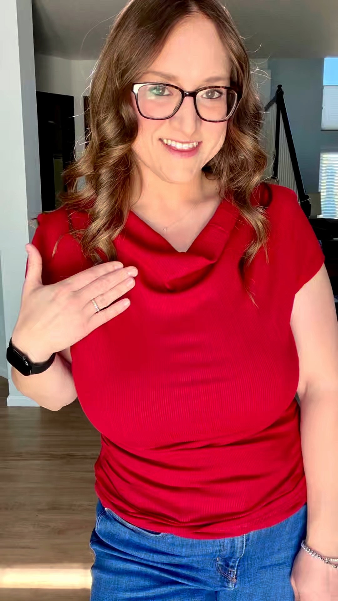 They say red is the color of confidence, but I’m pretty sure it’s that and cowl neck detail on this top. ❤️ I’m obsessed with the drape on this because it’s flattering without being fussy, which is a rare find for a ribbed piece.

#LTKPetite #LTKootd #LTKWorkwear