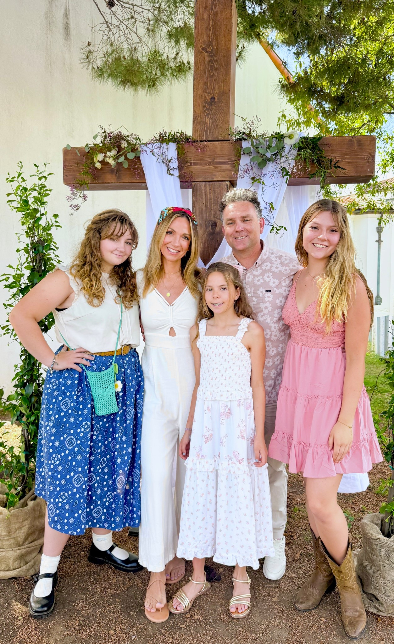 Family photo outfits we’ll be repeating all spring ✨🌿

Linking all three looks from this sweet family moment 🤍 from easy spring dresses to my go-to linen jumpsuit… these are the kind of pieces that work for everything—Easter, vacations, family photos, and everyday wear.

My linen jumpsuit (size medium, I’m 5’7” size 6) is lightweight, breathable, and so flattering with a stretchy waist + pockets—perfect for a resort outfit or vacation outfit you can dress up or down.

Everly’s dress (age 12) is from Target and SO cute for spring 🌸 they have the best girls spring dresses right now—perfect for Easter, family photos, and warm weather days.

My oldest is wearing the prettiest pink babydoll mini dress (Amazon, size small, she’s 5’5.5”)—super flattering, true to size, and such a fun spring/summer dress for events or vacations.

Everything is easy, comfortable, and mix-and-match friendly—exactly what I look for in family outfits this time of year 🤍

#springoutfits #springdresses #summerdresses #vacationoutfits #resortwear #familyphotos #familyoutfits #easteroutfits #targetfinds #amazonfashion

#LTKOver40 #LTKmomlife #LTKKids