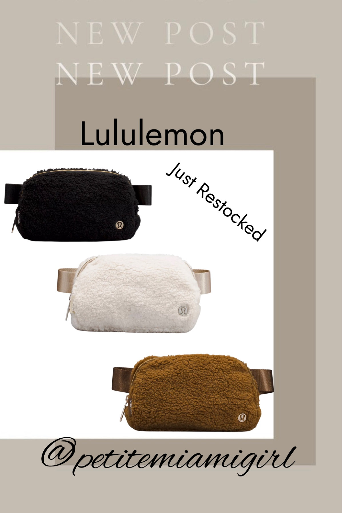 Waist bags back in stock 

#LTKSeasonal #LTKitbag #LTKstyletip