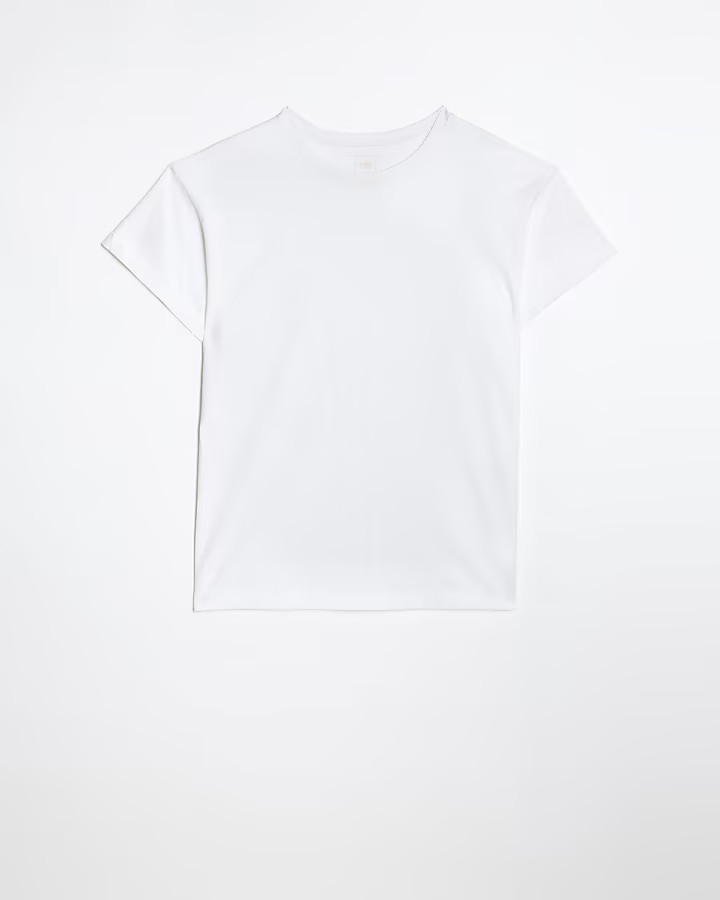 White boyfriend t-shirt | River Island (UK & IE)