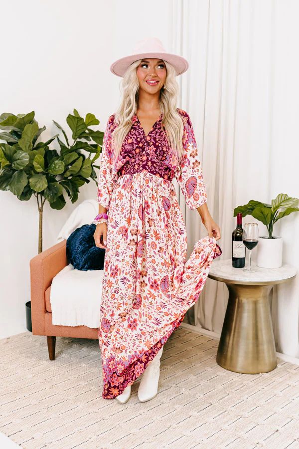 Fly Me To Fiji Floral Maxi | Impressions Online Boutique