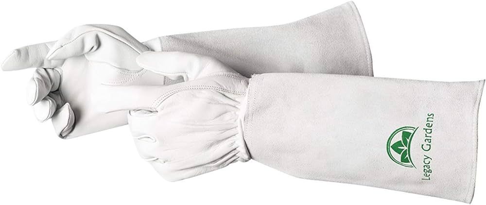 Legacy Gardens Leather Gardening Gloves for Women and Men | Thorn and Cut Proof Garden Work Glove... | Amazon (US)