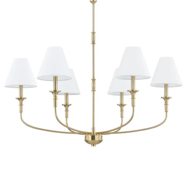 Forty West Barton Brass Chandelier | Paynes Gray