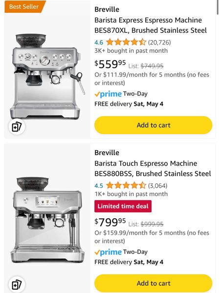 Brevilla coffee machine on sale !

#LTKsalealert #LTKhome #LTKGiftGuide