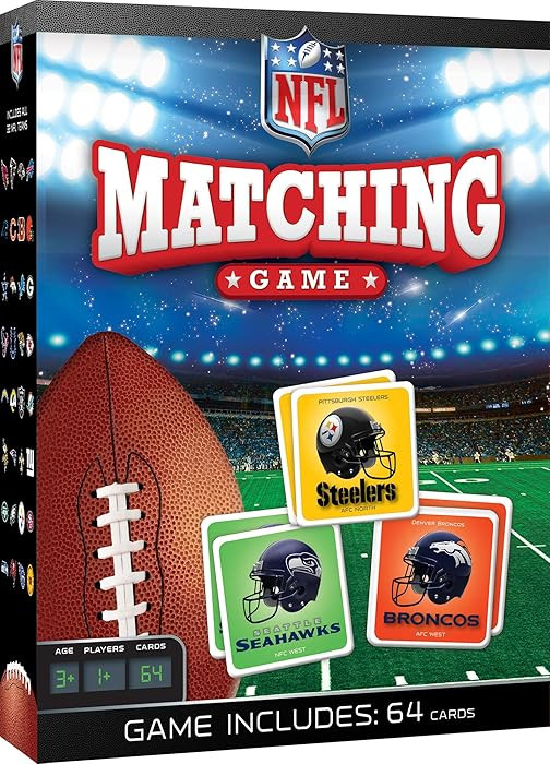 MasterPieces Sports Games - NFL Matching Game - Game for Kids and Family - Laugh and Learn | Amazon (US)