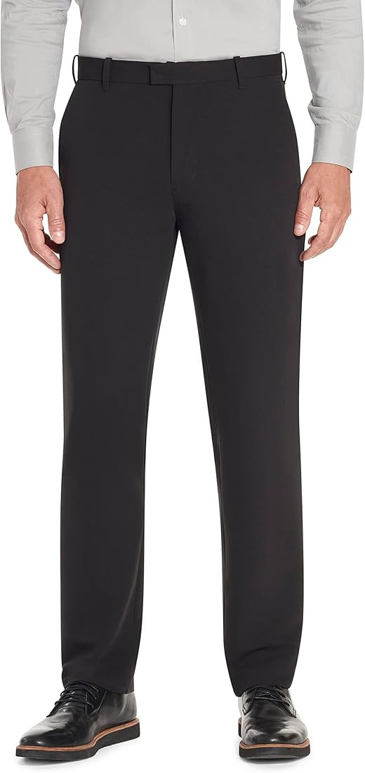 Men's Flex Flat Front Straight Fit Pant | Amazon (US)