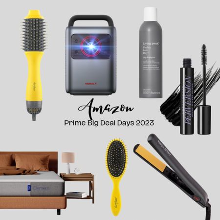 Amazon Prime Big Deal Days 2023 Finds - Drybar The Double Shot Oval Blow-Dryer | NEBULA by Anker Cosmos Laser 4K Projector(Upgraded), 2200 ANSI Lumens, Android TV 10.0 with Dongle, Autofocus, Auto Keystone Correction, Screen Fit, Home Theater Projector with Wi-Fi & Bluetooth | Living proof Dry Shampoo, Perfect hair Day, Dry Shampoo for Women and Men, 9.9 oz | Casper Sleep Element Mattress, Queen, Grey | Urban Decay Perversion Volumizing Mascara - Lengthening + Lifting Eye Makeup - for Bold, Buildable, False-Lash Look - with Proteins & Amino Acids to Support Eyelash Growth – Intense Black | Drybar Super Lemon Drop Detangling Brush | CHI Original Ceramic Hair Straightener Flat Iron | 1 Inch Ceramic Floating Plates | Quick Heat Up | Analog On/Off Switch | Black

#LTKsalealert #LTKGiftGuide #LTKxPrime