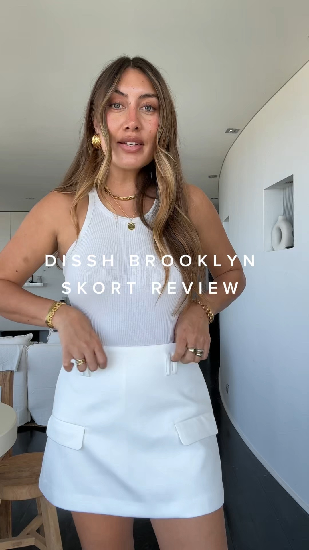 Summer mini skirts are cute but a skort? Even better! My honest review and try on in the @dissh Brooklyn skort linked below. 

All my gold jewels and similar linked too! 

#LTKaustralia