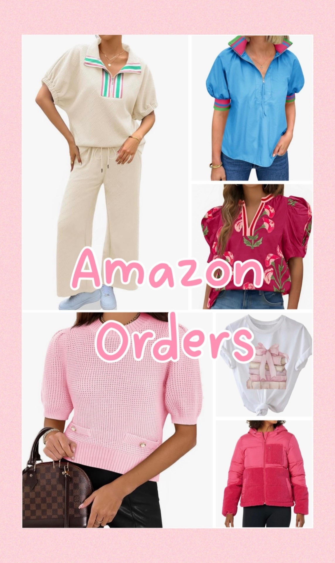 Amazon Orders I’m Loving Right Now 💗


Sharing some of my recent Amazon orders that are seriously good 👏 From comfy everyday sets to colorful puff sleeve tops and the cutest graphic tee, these are easy pieces you can mix, match, and wear on repeat. Perfect for casual days, errands, school drop-off, or dressing up your everyday look without spending a ton 💕 Such great prices and so many color options too!

amazon fashion, amazon women’s clothing, affordable amazon outfits, puff sleeve tops, casual everyday outfits, amazon finds, spring outfit ideas, budget friendly fashion, amazon style, cute amazon clothes 💗🛍️✨

#LTKOver40 #LTKPetite #LTKmomlife