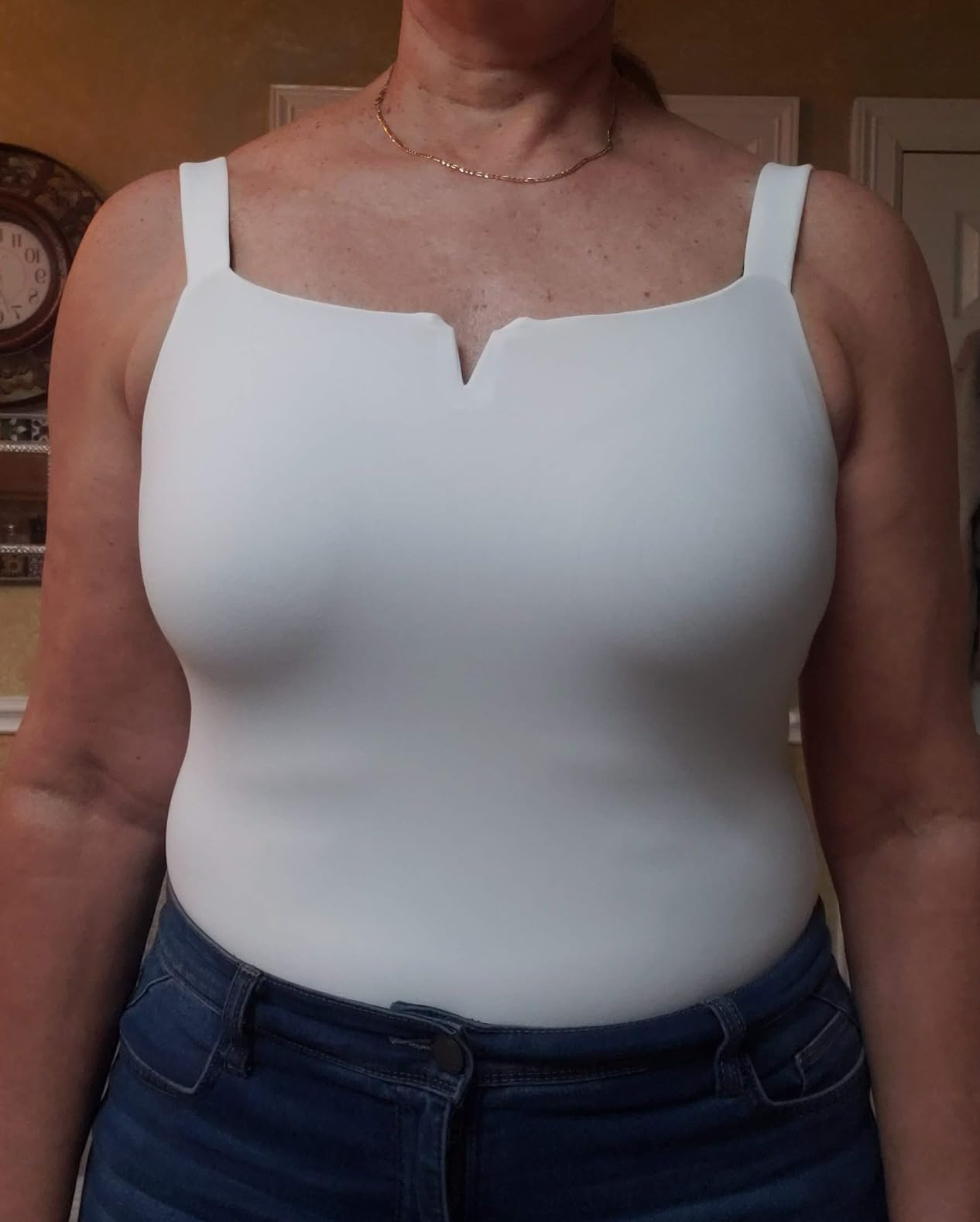 Avidlove Bodysuits for Women Square Neck Bodysuit Sleeveless Sexy Body Suits Double Lined One Pie... | Amazon (US)